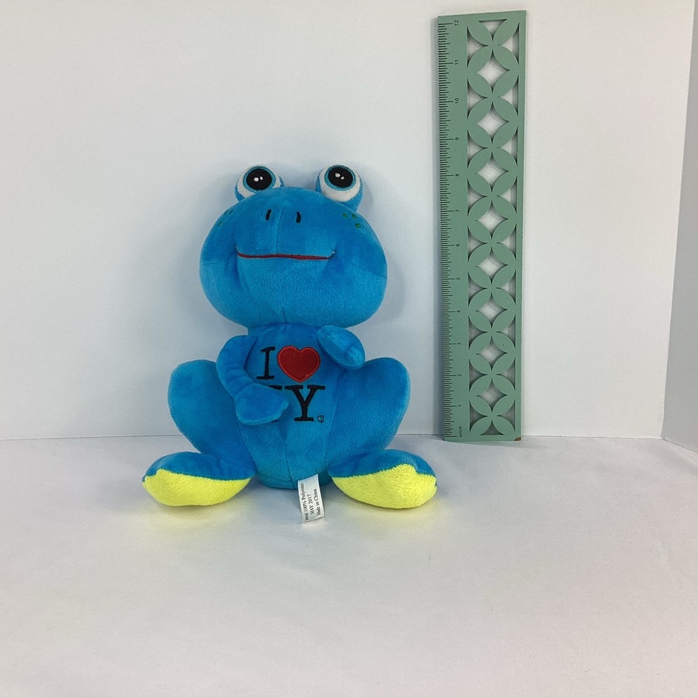 I ❤️ Love New York Blue Frog Plush New York State Department Of Economics Small - Picture 8 of 9